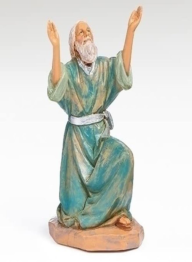 Fontanini by Roman Inc, Simeon, Prophet, 5" Collection, Nativity Figure and Accessories, Hand Sculpted and Painted (3x2x5)