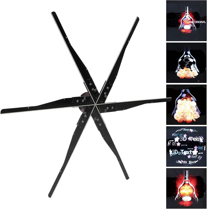 cheekyglo Hologram Projector, LED Holographic Projection 3D Hologram Fan with 85cm 6 Blades Support Hanging, 2000x1532 Resolution,576 LED Imaging,1532pcs LED Lamp,176° Viewing Angle, FIt for Exhibition/Shop/Bar - Image 5