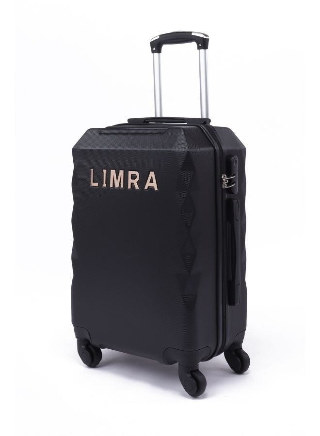 LIMRA Cabin Carry Check-In Luggage Trolley Size 20 inch Black - Image 1