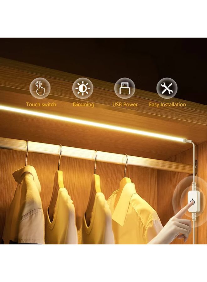 11.81 Inch COB LED Strip Light Bright White 6500K USB 5V Touch Switch Dimmable - Image 5