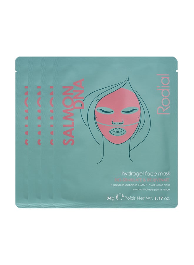 Rodial Salmon Dna Hydrogel Face Mask X 4 - Image 1