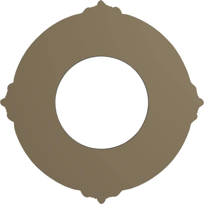 Ekena Millwork CM09BNMMF 9" x 4-1/8" x 5/8" Benson Ceiling Medallion, Mississippi Mud - Image 3