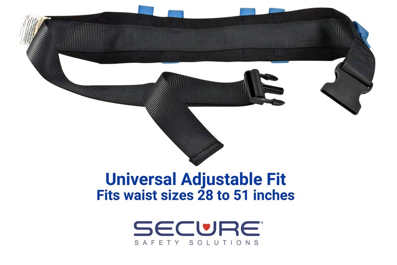 Secure Safety Solutions Secure Transfer and Walking Gait Belt for Seniors with 6 Handles and Metal Buckle, 60 Inch - Medical Gate Standing Assist Aid for Elderly Patient, Seniors, Bariatric, Occupational & Physical Therapy - Image 5