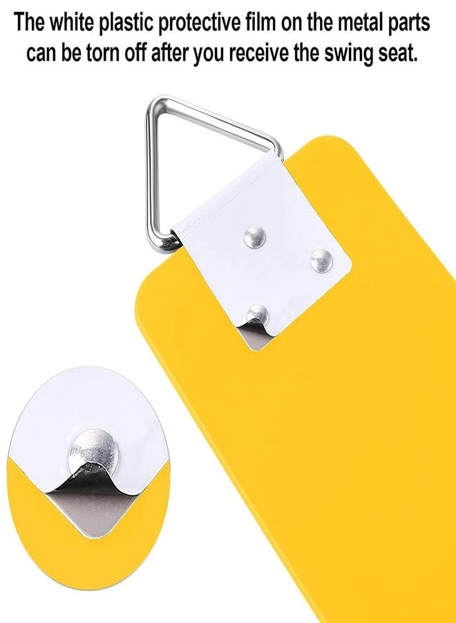 SSD RC SSD Flexible Heavy Duty Swing Seat Set with Metal Triangle Ring for Kids/Adults | Weight Support Upto 300kg (YELLOW02)(Pack of 2) - Image 4