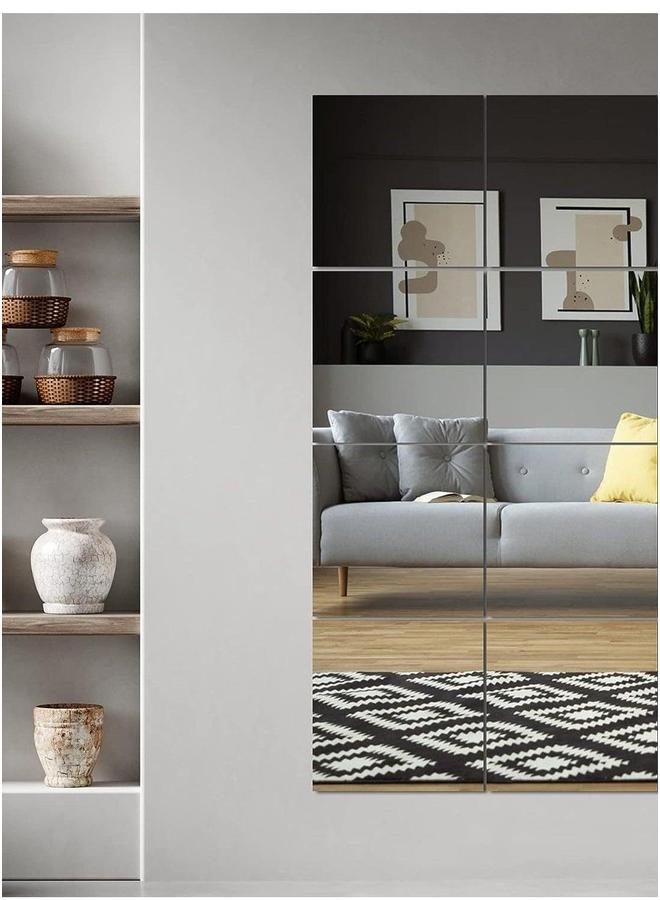 HOMESTAR Wall Vanity Body Long Mirror Mounted, Large Tall for Bathroom, Bedroom, Dressing,30cm x 4Pcs - Image 2