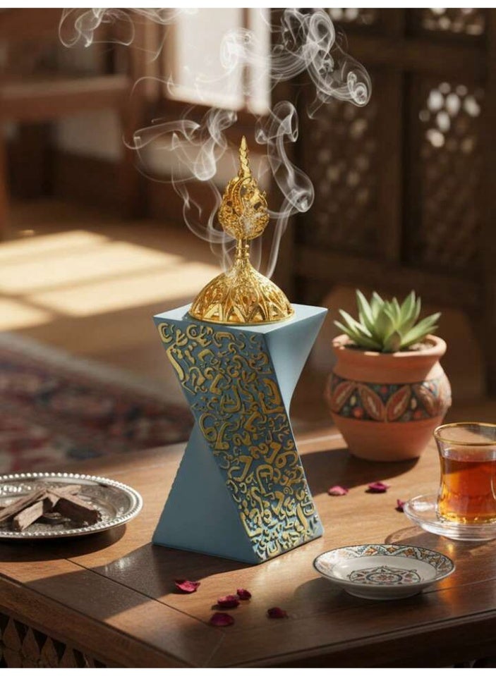 Creative Resin Incense Holder for Bedroom & Home Decoration | Retro Aroma Burner for Office Desk, Candlelight Dinner & Room Ambience | Elegant Tabletop Decor for Weddings, Parties & Family Gatherings | Stylish Decorative Incense Holder for Multiple Occasions - Image 3