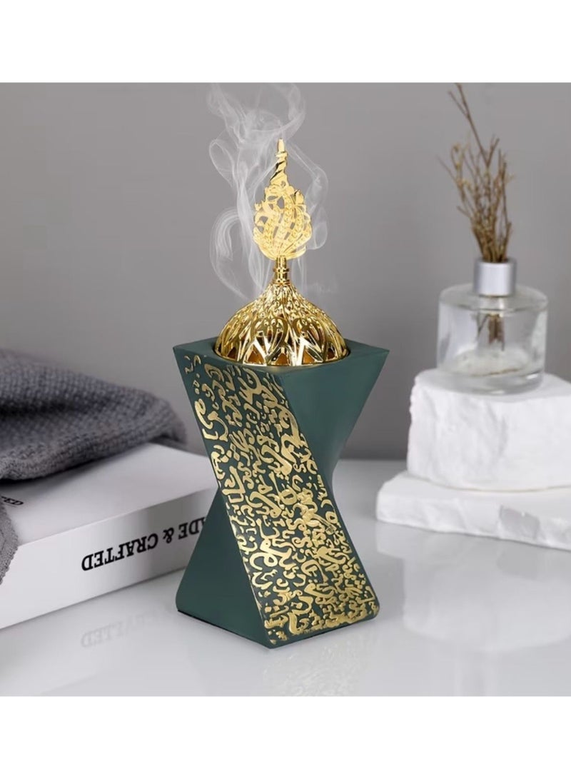 Creative Resin Incense Holder for Bedroom & Home Decoration | Retro Aroma Burner for Office Desk, Candlelight Dinner & Room Ambience | Elegant Tabletop Decor for Weddings, Parties & Family Gatherings | Stylish Decorative Incense Holder for Multiple Occasions - Image 5