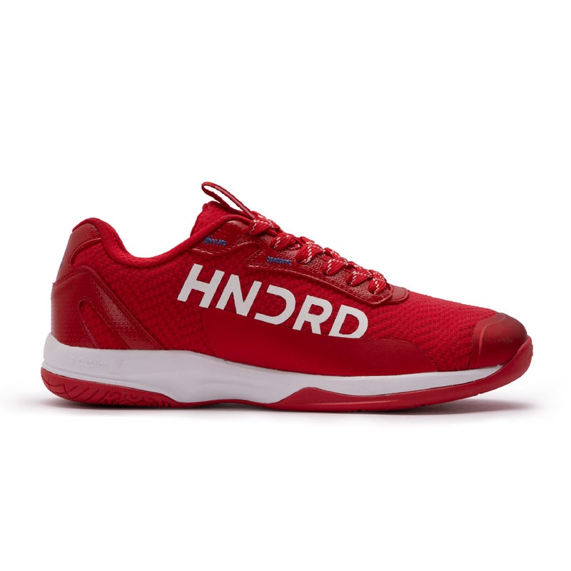 HUNDRED Hundred XOOM Pro Non-Marking Cushion Badminton Shoe Red/White, 45 EU - Image 1