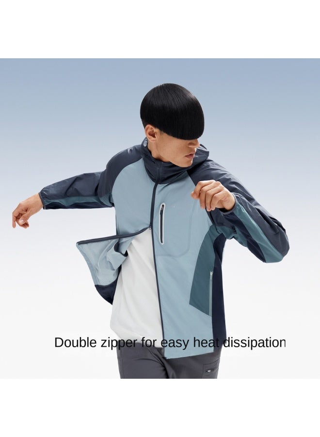 Bananain Wang Yibo Same Style】702uv Sun Protection Jacket - Water-resistant, Dual Zipper, Unisex Outdoor Wear - Image 4