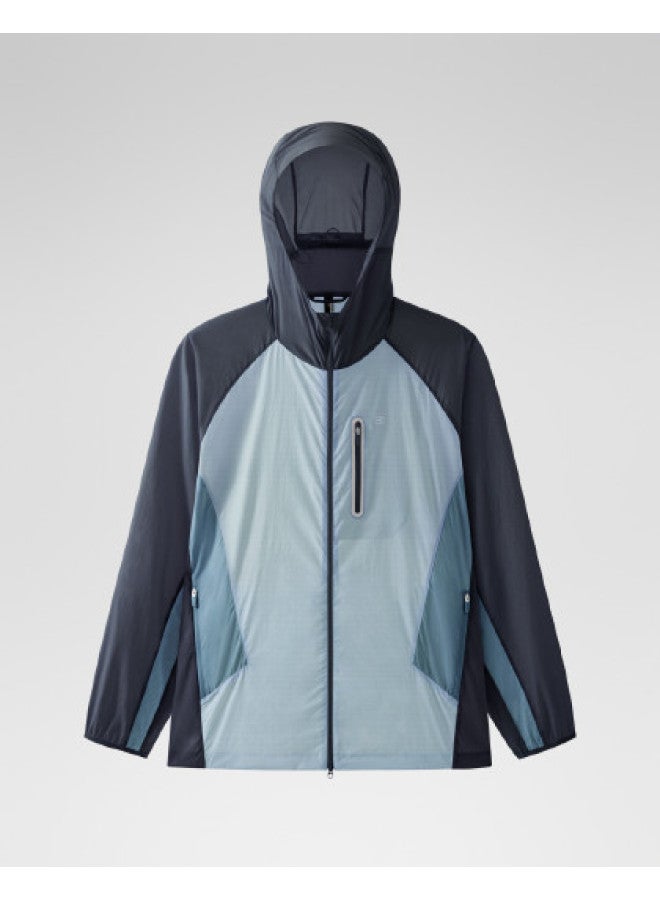 Bananain Wang Yibo Same Style】702uv Sun Protection Jacket - Water-resistant, Dual Zipper, Unisex Outdoor Wear - Image 1