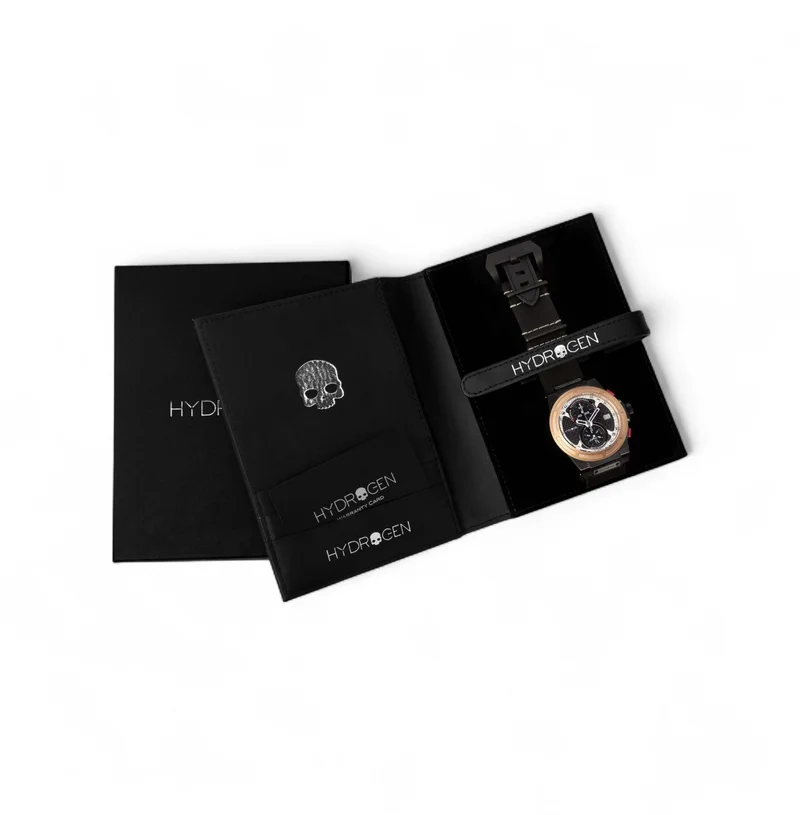 Hydrogen Watch Rose Gold Otto Chrono Rose Gold-Black Nato Watch for Men | Best Price UAE