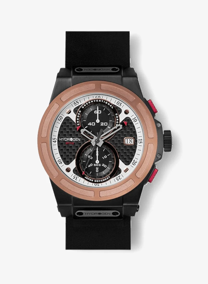 Hydrogen Watch Otto Chrono Rose Gold-Black Nato Watch