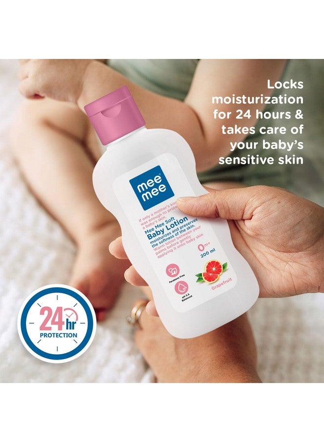 mee mee Chamomile And Fruit Extracts Baby Lotion (200Ml) | Nourishing Care For Gentle Baby Skin | Enriched With Chamomile And Fruit Extracts | Ph Balanced | Ideal For All Skin Types - Image 4