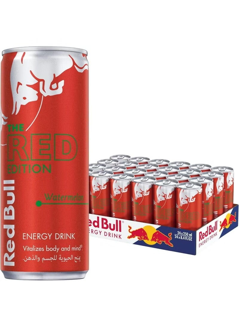 ريد بل مشروب الطاقة ريد بُل الإصدار الأحمر بنكهة البطيخ – 250 مل - Image 1