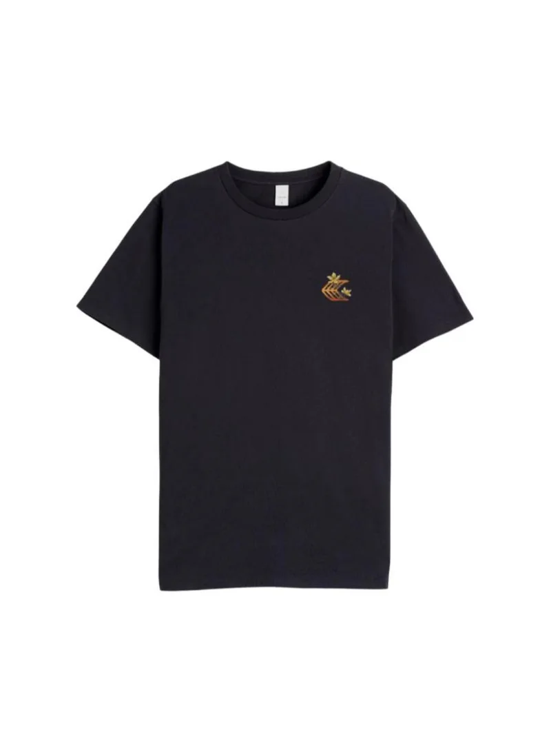 Cariuma T-Shirt Black Floral Surfboard
