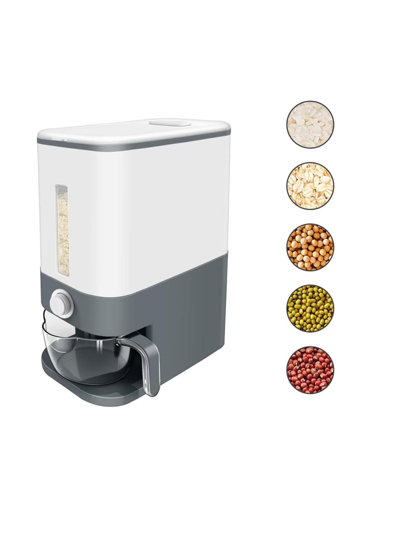 Generic 25 Lbs Rice Dispenser, Large 25 Pounds Cereal Dry Food Storage Container with Measuring Cup, Airtight,Moisture Proof,Upgraded Household Cereal Dispenser Bucket for Rice, Grain, Soybean Corn & Oatmeal  - Image 1
