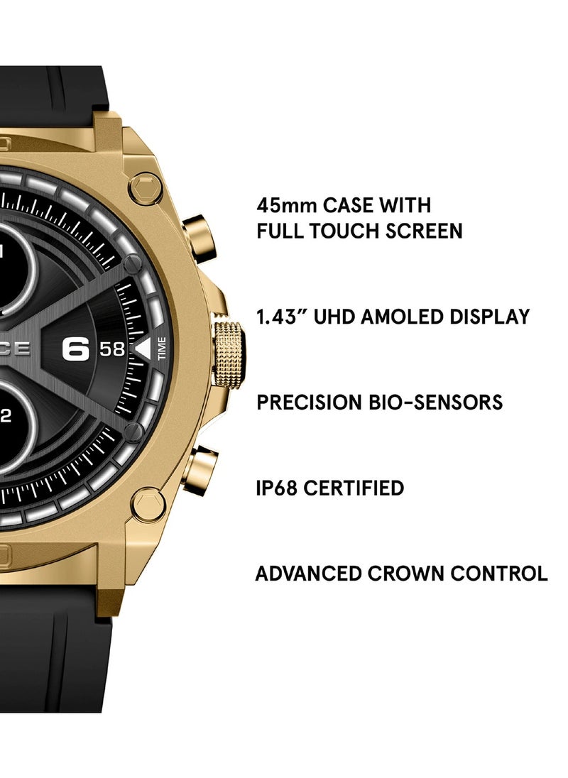 POLICE - My Avatar Men's 45mm Smartwatch, AMOLED Display, Wireless Connectivity, Quick-Release Strap, iOS & Android Compatible - Image 1