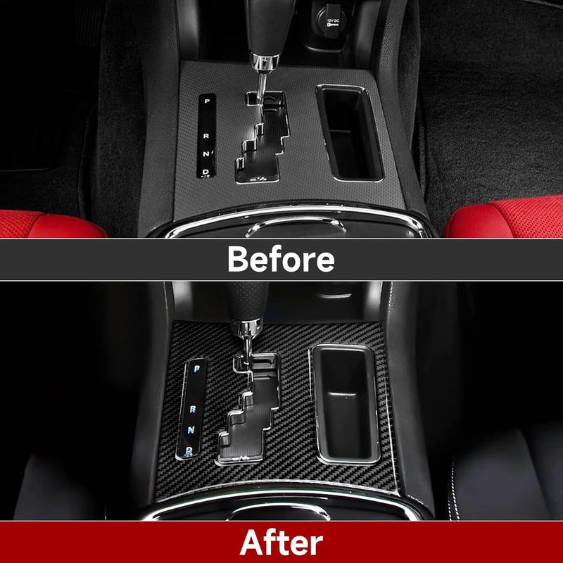 BRMYL Carbon Fiber Gear Shift Panel Decals for Chrysler 300 - Image 3