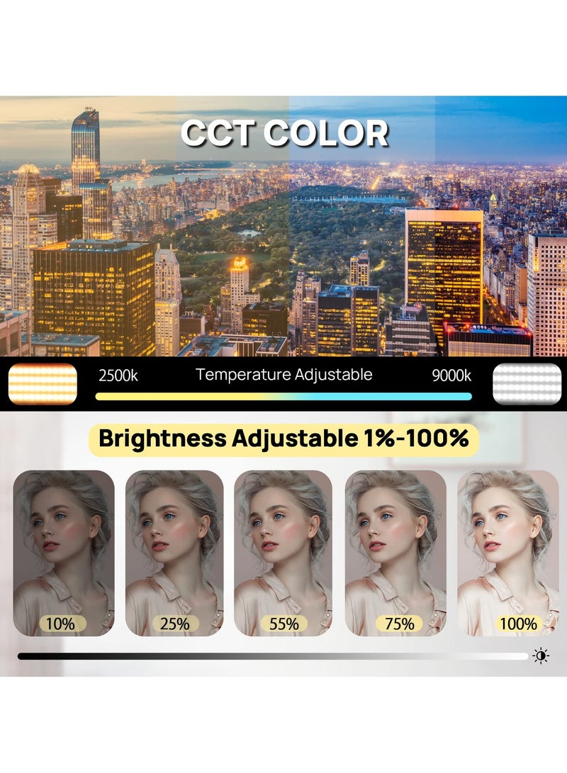 ULANZI LT002 RGB Video Light, Portable LED Camera Light Panel 0-360 Full Color, CRI 95+ 2500-9000K LED Video Light, 4000mAh Rechargeable LED DSLR Lighting for Vlogging, Photography, Video Conference - view 3