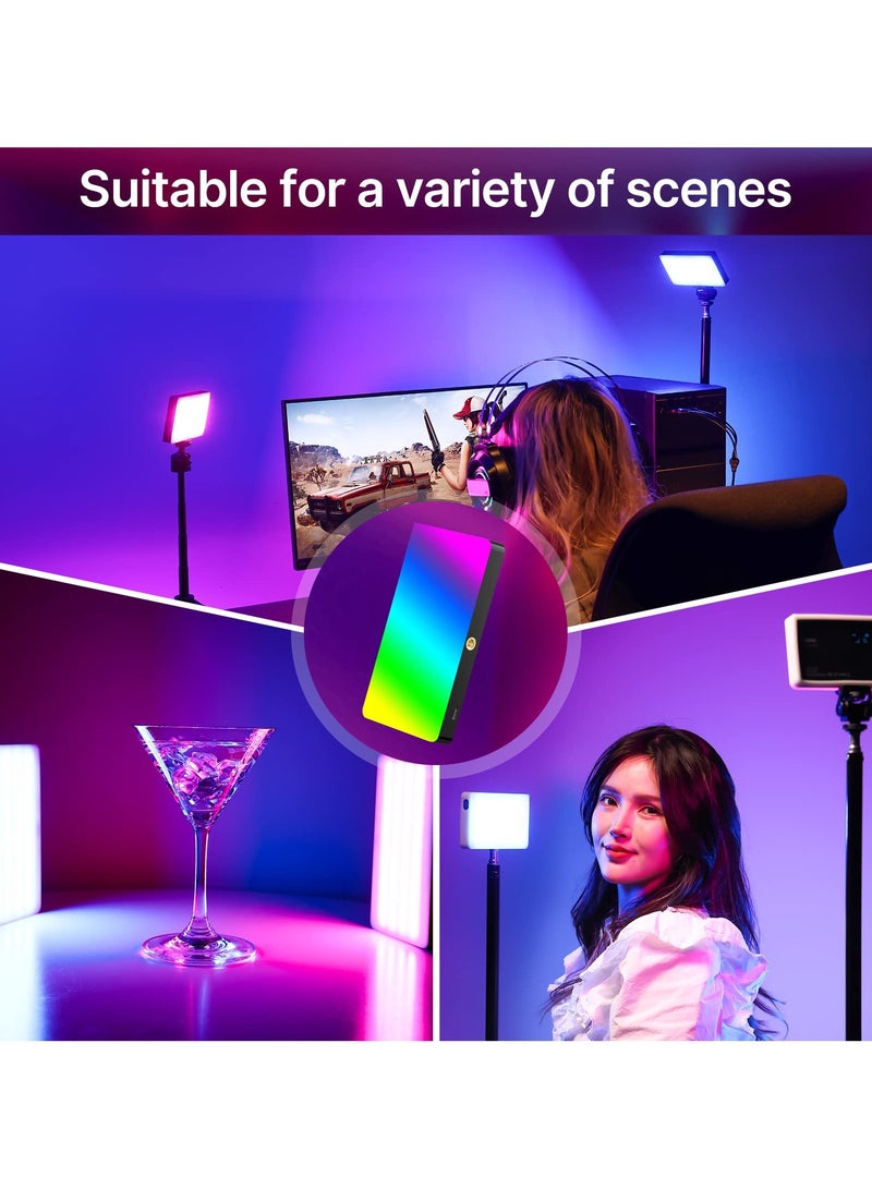 ULANZI LT002 RGB Video Light, Portable LED Camera Light Panel 0-360 Full Color, CRI 95+ 2500-9000K LED Video Light, 4000mAh Rechargeable LED DSLR Lighting for Vlogging, Photography, Video Conference - view 5