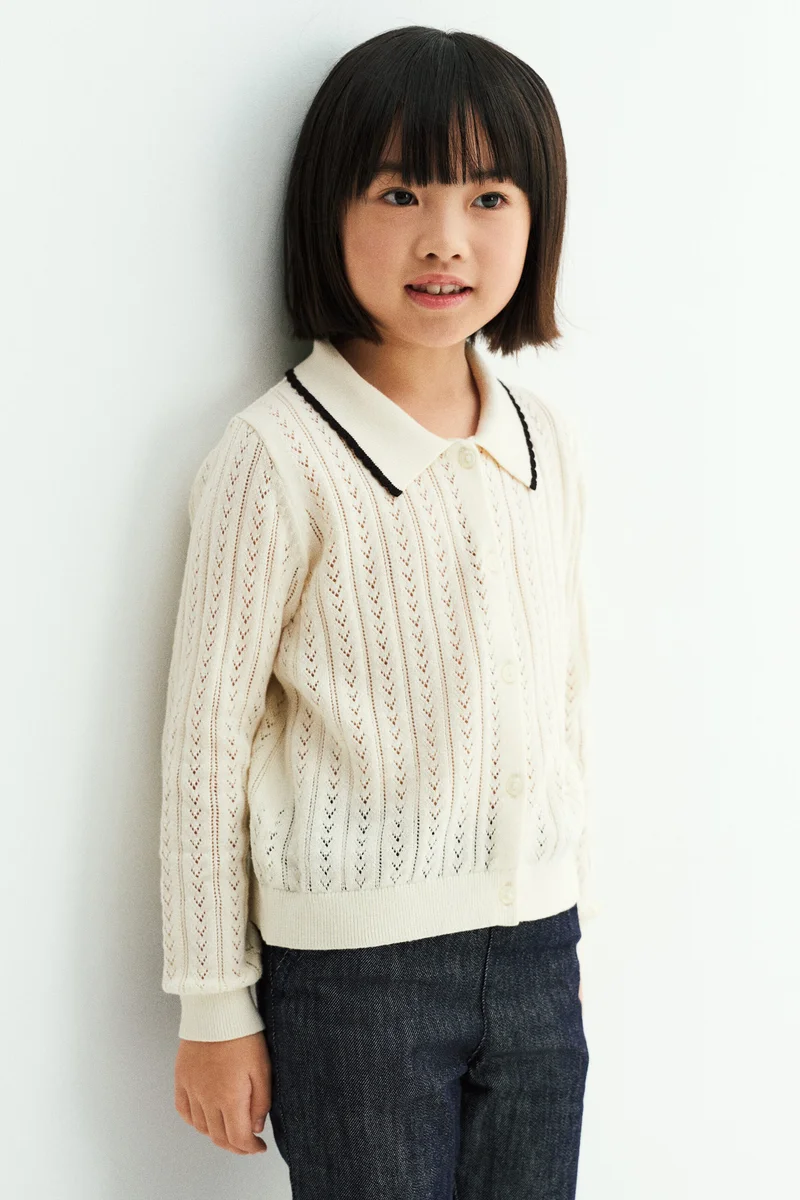 H&M Pointelle-knit cardigan