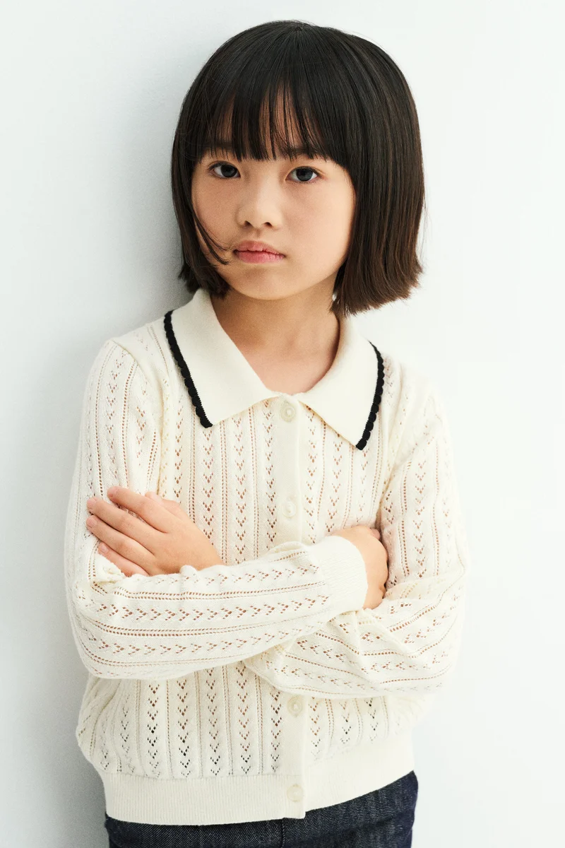 H&M Pointelle-knit cardigan