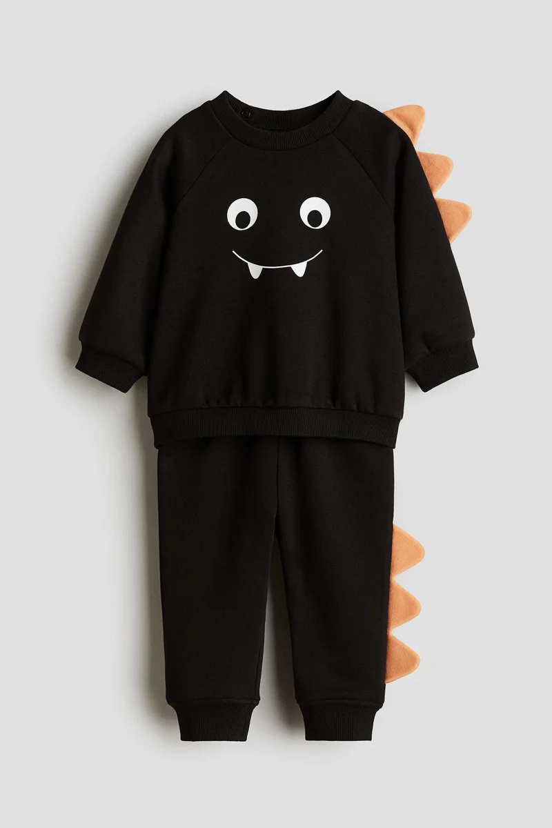 اتش اند ام 2-piece appliquéd sweatshirt set