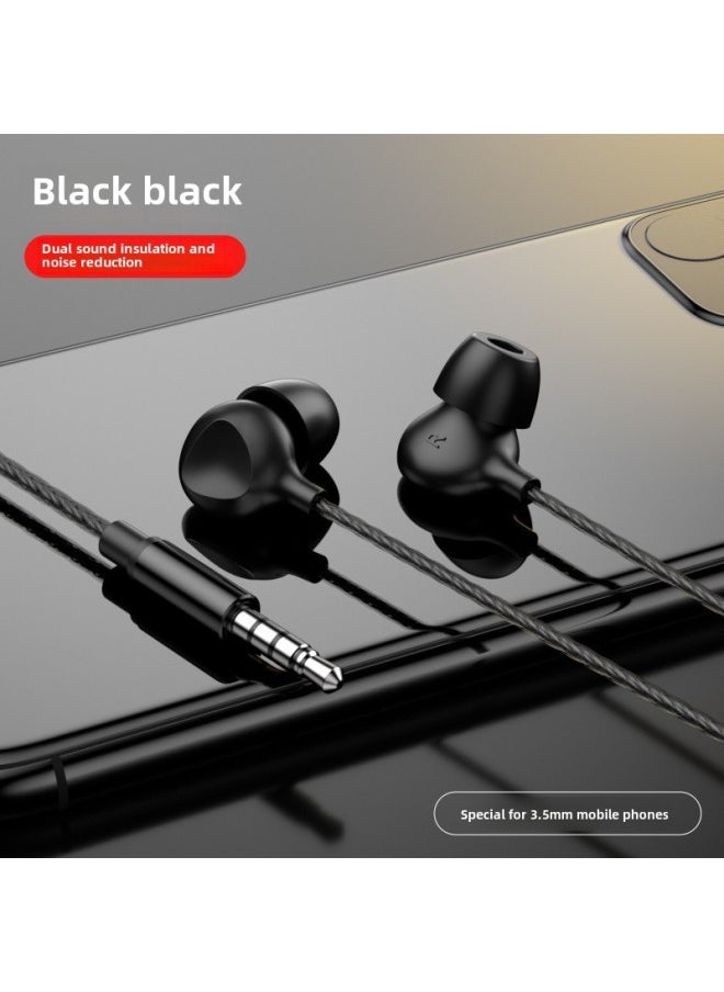 Generic Sleep Headphones TYPE-C In-ear Comfort Side Sleep Sound Insulation Noise Reduction Soft Silicone For Apple Wired Headphones-Color:Black 3.5mm Plug  - Image 1