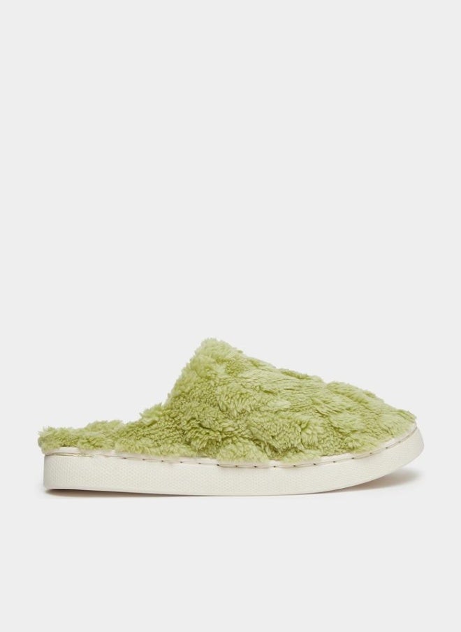 Take Two Solid Plush Bedroom Slippers - Image 1