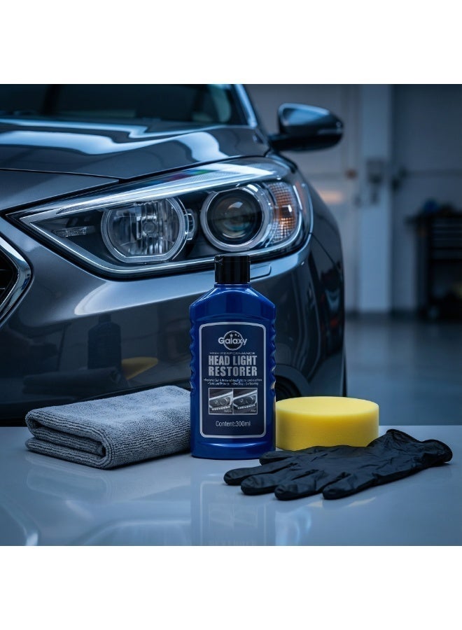Galaxy Car Headlight Restorer – Premium One-Step Lens Restoration Formula | UV Shield + High-Gloss Finish - Image 4