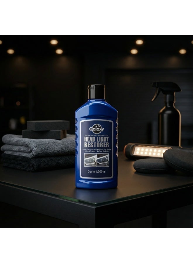 Galaxy Car Headlight Restorer – Premium One-Step Lens Restoration Formula | UV Shield + High-Gloss Finish - Image 3