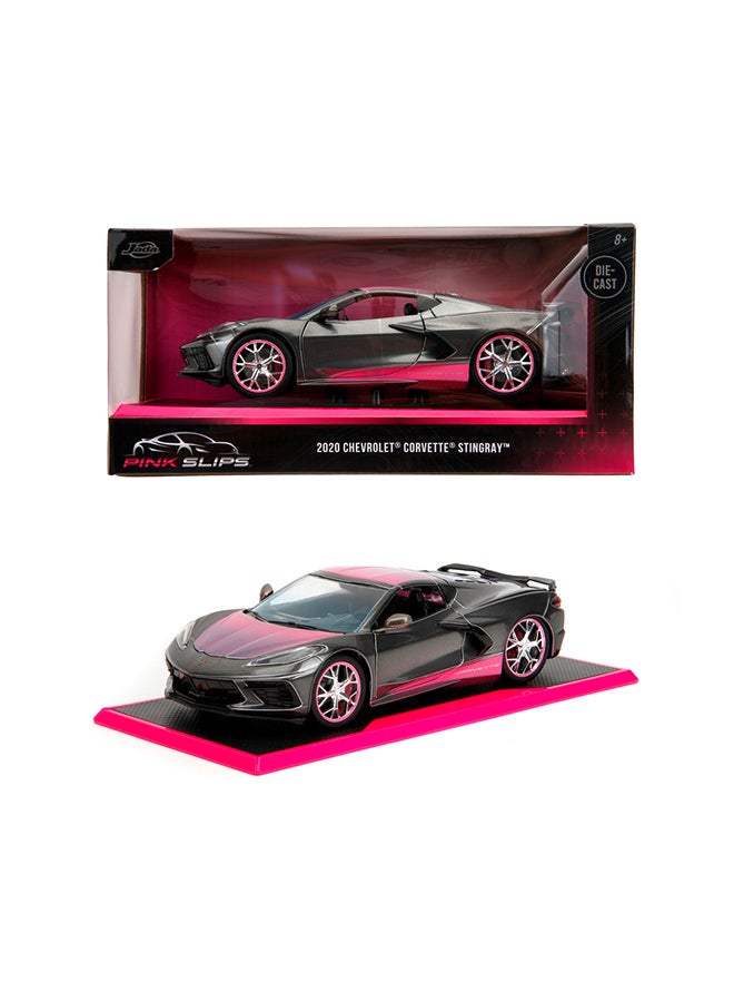 JADA سيارة شيفروليه ستينغراي 2020 - نموذج مصغر 1:24، سيارة مصنوعة من الصب، ألعاب للأطفال والبالغين - Image 1