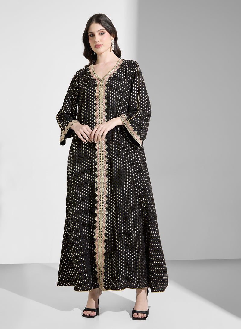 Khizana Embroidered Jalabiya - Image 1