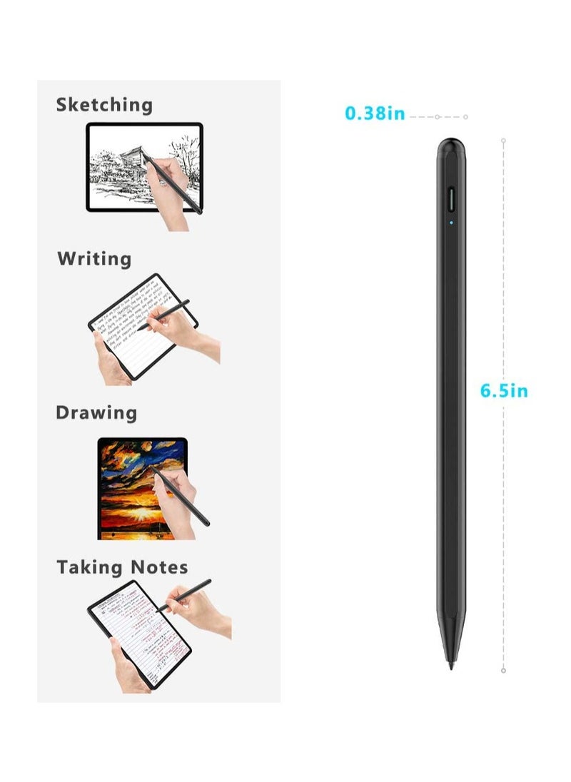 Rock Pow - Stylus Pen for iPad with Palm Rejection, Active Pencil Compatible with (2018-2022) iPad Pro 11 & 12.9 inch, iPad 9th/8th/7th/6th Gen, iPad Air 5th/4th/3rd Gen,iPad Mini 6th/5th Gen - Image 1