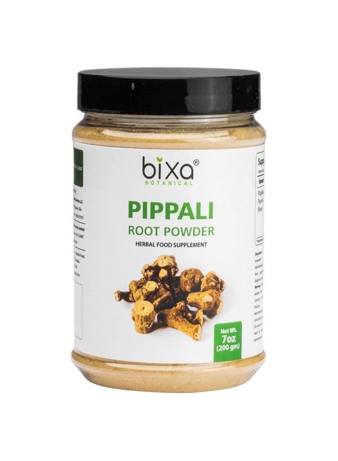 bixa BOTANICAL Ayurvedic Natural Herbal Supplement Pippali Mool Powder Pure Authentic Premium Quality Pippali Root/Piper longum Root 200g (7 Oz) Pack of 1 - Image 1