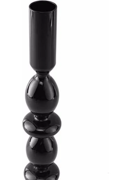 Porland Surin Black Candlestick 27cm