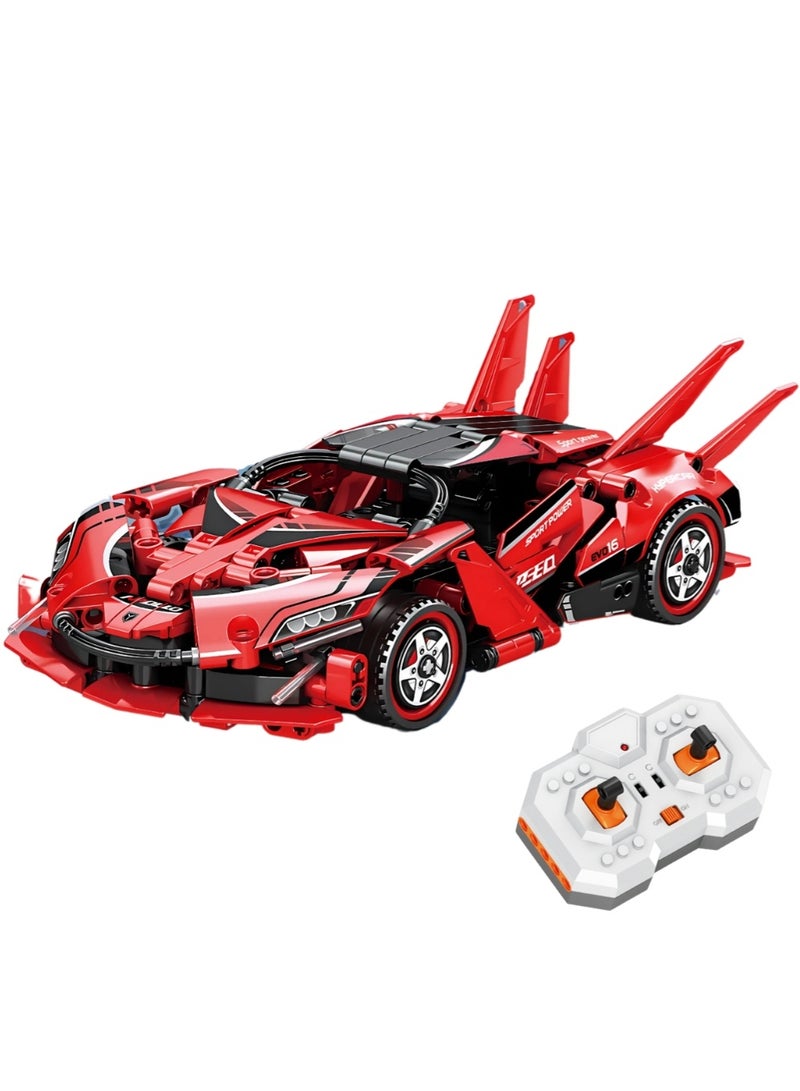 ZedPlay 288 Pcs Remote Control Building Block Race Car Kit R/C High-Speed Sports Car Construction Toy 2.4 GHz Control STEM Educational Hobby Model Set for Teens & Adults - Image 5