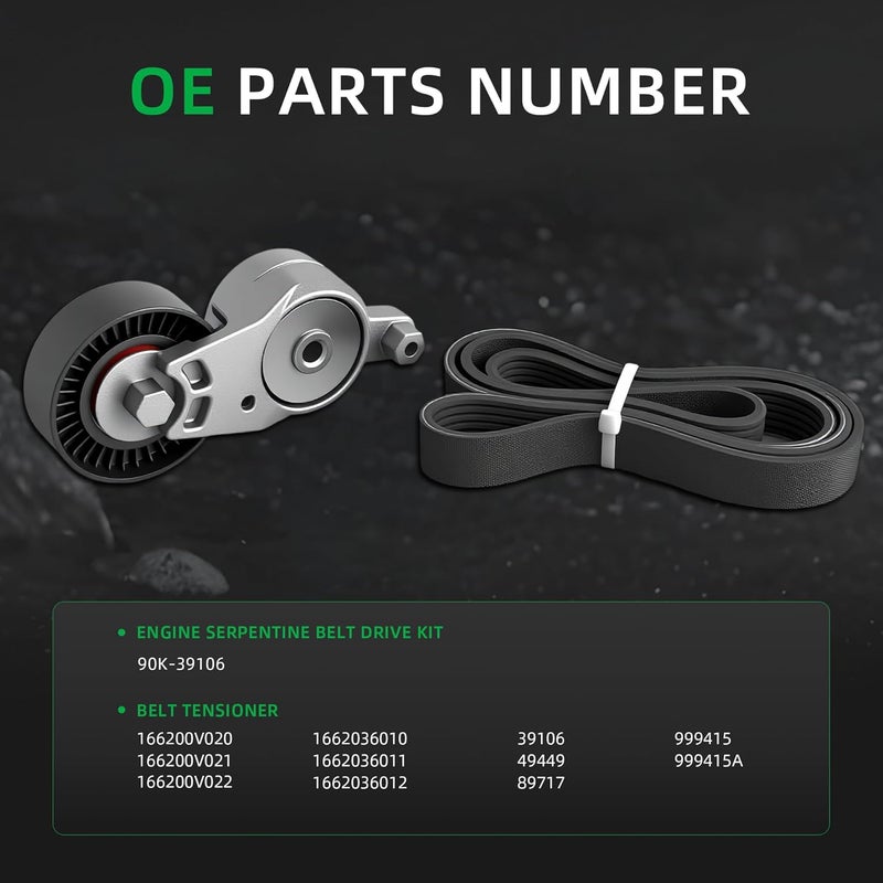 Riyhch Engine Serpentine Belt Drive Kit 90K-39106 for Toyota Camry and RAV4 - Image 3