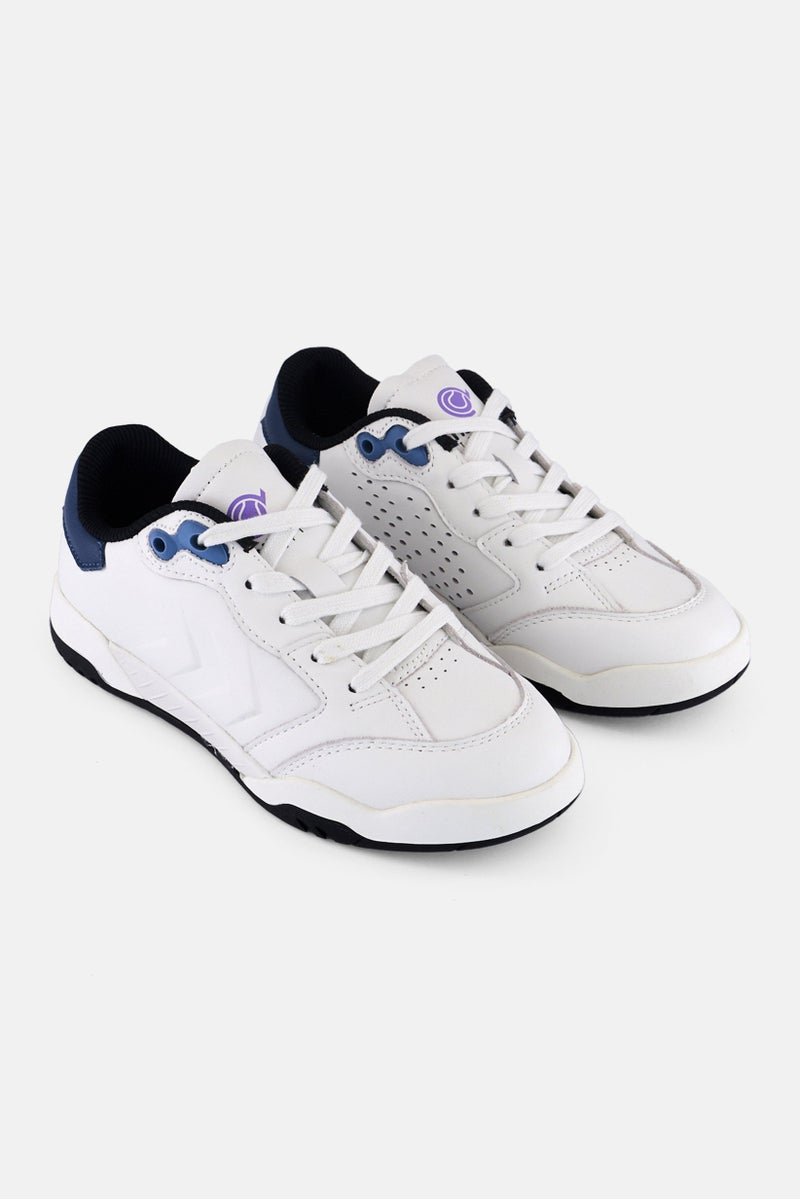 Hummel Kids Boy Top Spin Reach Lx E Lace Up Outdoor Shoes, White - Image 1