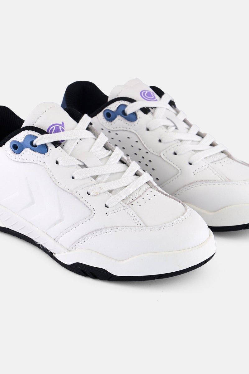 Hummel Kids Boy Top Spin Reach Lx E Lace Up Outdoor Shoes, White - Image 3