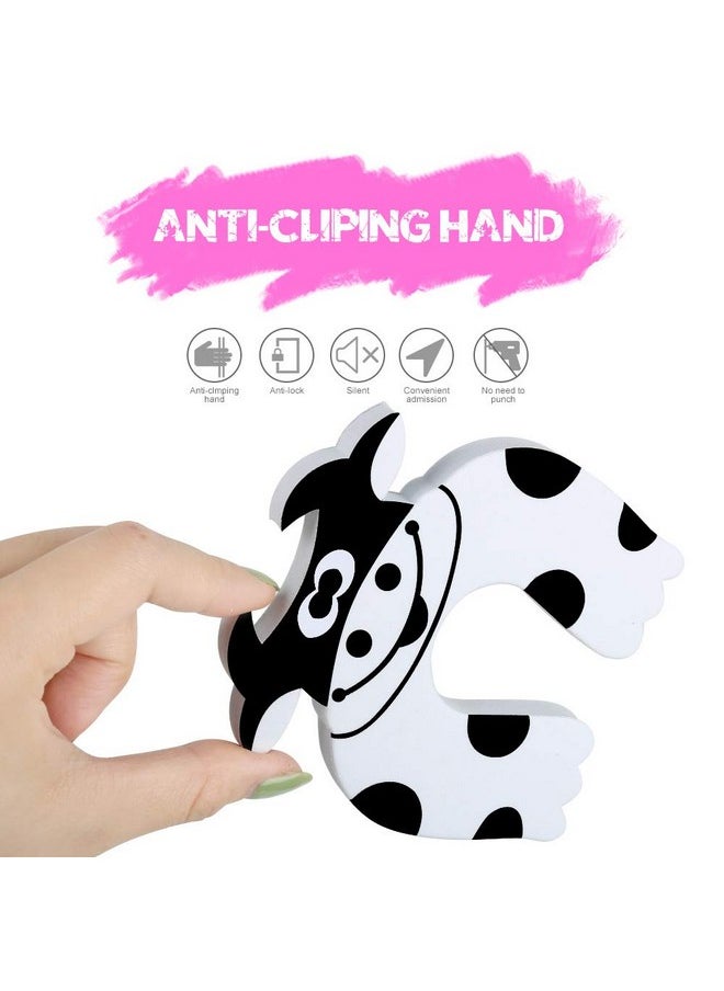 HNYYZL 7Pcs Finger Pinch Guard Hnyyzl Cartoon Animal Door Stop Soft Foam Cushion Baby Finger Protector Prevent Finger Pinch Injuries Slamming Door And Child Or Pet From Getting Locked In Room  - Image 4