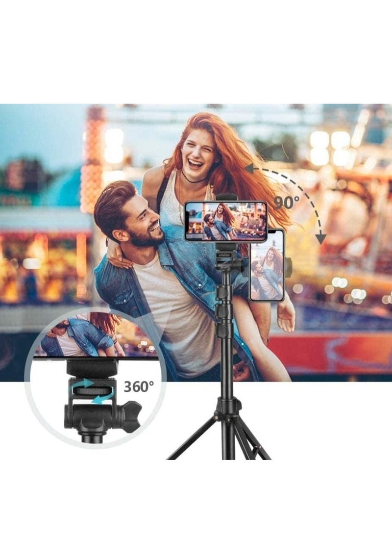 Jmary MT36 Selfie Stick Phone Tripod 67" Extendable Travel Tripod Stand with Phone Clip 1.7 meter Tripod for Video Shooting vlog - Image 3