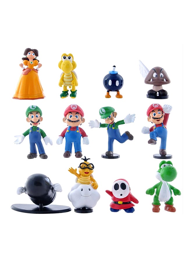 Nintendo 12-Piece Super Mario Bros Figure Set 6.5cm - Image 1