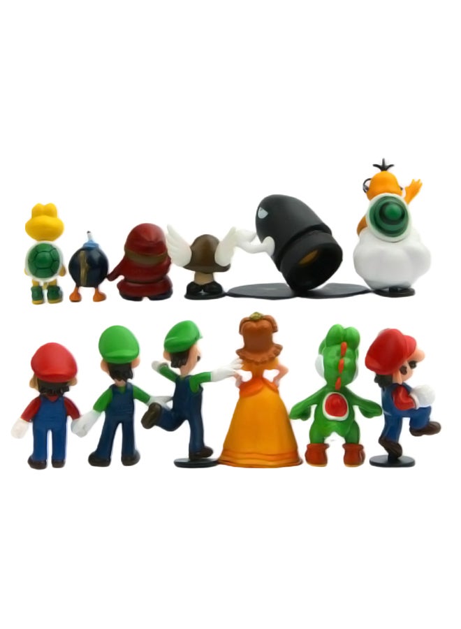 Nintendo 12-Piece Super Mario Bros Figure Set 6.5cm - Image 2