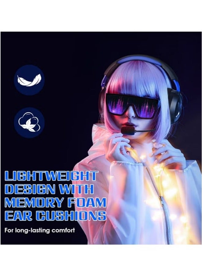 Kotion Each G3100 Pro Gaming Headset Wired Stereo Over-Ear Headphones With 3.5mm Jack For Laptop PC Mobile And Tablet with LED Lights  - Image 5