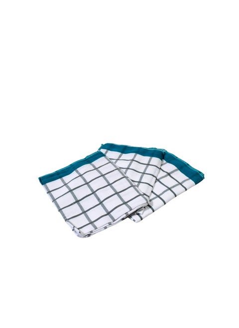 Signoola Multi-Purpose Towel Set Of 3 Pcs 50 x 70 cm White Squares, 100% cotton
