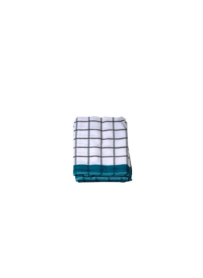 SIGNOOLA - Signoola Multi-Purpose Towel Set Of 3 Pcs 50 x 70 cm White Squares, 100% cotton - Image 1
