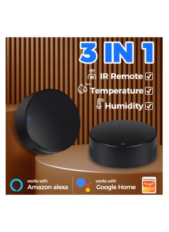 UanTii UanTii Tuya WiFi Universal IR Remote Control with Temperature Humidity Sensor 3 in 1 Smart Home Infrared Controller for Alexa Google  - Image 1