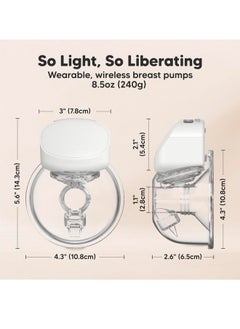 DIYANOO Breast Pump S10 Pro Hands Free, Wireless Breast Pump Wearable - Electric Breast Pumps Portable, On The Go Automatic Baby Breastfeeding Milk Pump Machine, 24mm Flange  - Image 5