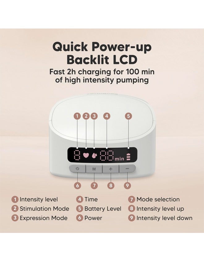 DIYANOO Breast Pump S10 Pro Hands Free, Wireless Breast Pump Wearable - Electric Breast Pumps Portable, On The Go Automatic Baby Breastfeeding Milk Pump Machine, 24mm Flange  - Image 2